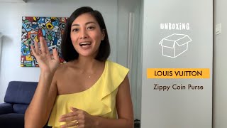 Unboxing Louis Vuitton Zippy Coin Purse English Subtitle [upl. by Oloap]