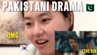 Korean reaction watching Pakistani drama Tere Binep 1 [upl. by Islek]