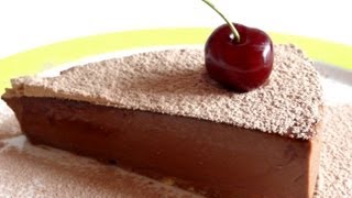 Receta de cheesecake de chocolate  Tarta de queso con chocolate  Sin horno [upl. by Mcquade961]