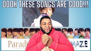 BTS  Paradise amp Love Maze Lyric Video amp Live Performance Reaction [upl. by Greenebaum]