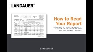 How to Read Your Dosimetry Report from LANDAUER [upl. by Zampino]