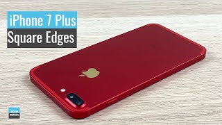 Custom iPhone 7 Plus with Square Edges Like iPhone 12 Series [upl. by Shiff]