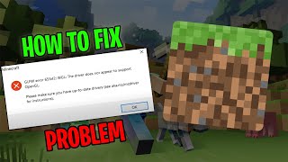 How To Fix Minecraft GLFW Error 65542 Error For PC 2021 Part 2  How To Fix Minecraft Errors [upl. by Braun]