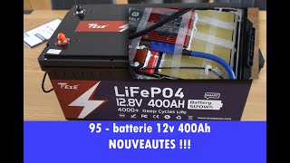 95  TOP LiFePO4 batterie 12v 400Ah avec Bluetooth de chez Teze Power [upl. by Eremahs]