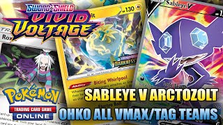 Sableye V Deck With Arctozolt Destroying Tier 1 decks on the VS Ladder Pokemon TCG [upl. by Enelrats875]