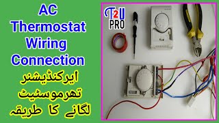 Honeywell manual AC thermostat full wiring connection instruction amp installation [upl. by Bowrah]