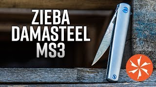 Michael Zieba Custom MS3 Damasteel Executive Knife Now Available at KnifeCentercom [upl. by Ahsyat]