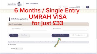 EVW UMRAH VISA  6 Months  Single Entry  ONLINE UMRAH VISA [upl. by Avram]