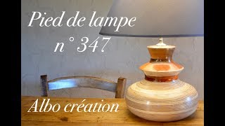 TOURNAGE PIED DE LAMPE EN CONTREPLAQUE 347 [upl. by Nomde433]