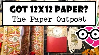 GOT 12x12 Paper EASY JUNK JOURNAL WALLET IDEA for Junk Journals The Paper Outpost [upl. by Rajewski206]