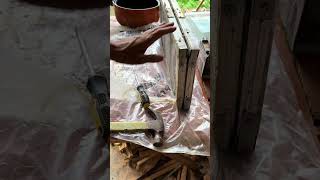 How to open a dried out foundation mold beekeepinglife hivebuilding diy [upl. by Trinee776]