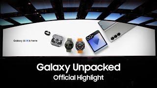 Samsung Galaxy Unpacked July 2024 Highlights [upl. by Clabo890]