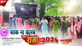 साक ना कारबे राजा। new sadi dance video 2024। nagpuri chain danc video। virul chhapri dance 2024 [upl. by Grider15]