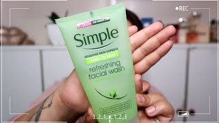 UKs NO1 SIMPLE refreshing facial wash review Worth it [upl. by Aicertap948]