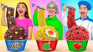 Me vs Grandma Cooking Challenge  Awesome Kitchen Tricks by TeenDO Challenge [upl. by Lahtnero874]