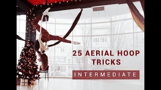 AERIAL HOOP TRICKS  INTERMEDIATE [upl. by Emoreg]