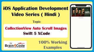 Create CollectionView with Auto Scroll Images in Swift 5 XCode  Hindi  Easiest Way to Scroll Image [upl. by Leggat]