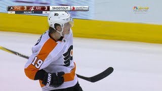 Neuvirth fills in for Elliott gets Flyers the shootout win [upl. by Otinauj]