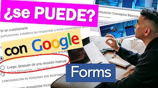 Como Hacer REVISIÓN MANUAL con Google Forms [upl. by Tinya]