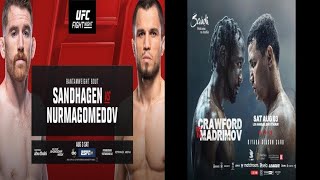 UFC Nurmagomedov vs Sandhagen Crawford vs Madrimov Full Fights Live Boxing Los Angeles California [upl. by Marienthal]