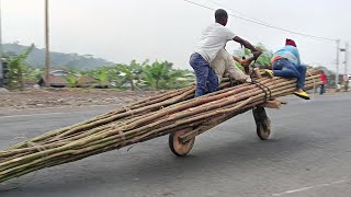 How Congo Invented World’s Cheapest Wooden Scooters [upl. by Mohkos]