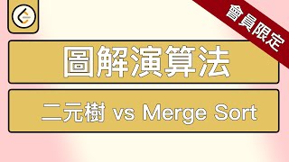 「會員限定」【圖解演算法教學】【Tree】二元樹遍歷 vs Merge Sort 入門介紹教學LeetCode資料結構 [upl. by Fihsak507]