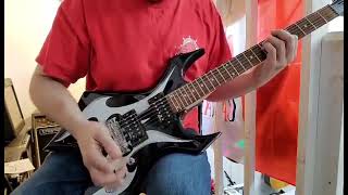 Playing BC Rich Warlock Bronze Series Electric Guitar [upl. by Ivers]