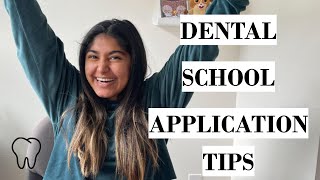 DENTAL SCHOOL APPLICATION TIPS ADEA AADSAS APPLICATION [upl. by Nairad]