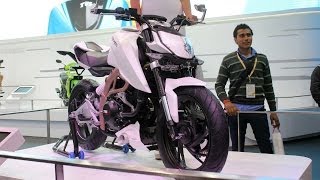 2014 Auto Expo TVS Draken Concept [upl. by Eetnuahs]