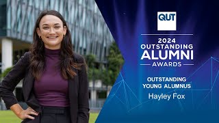 2024 QUT Outstanding Young Alumnus Hayley Fox [upl. by Becky]