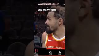 Trae young told the knicks fans quottake yall a homequot traeyoung [upl. by Nork]