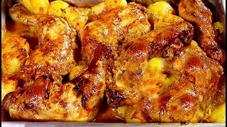 Frango com batata assado no forno a melhor receita [upl. by Lippold]