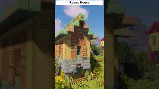 Epic Raised House with Horse Stable in Minecraft You Wont Believe How Easy It Is minecraft [upl. by Cora635]