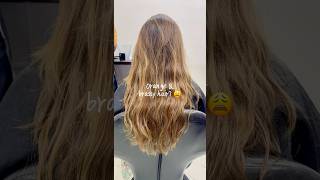 How to fix brassy orange hair to brown hair hairtransformation haircolorist [upl. by Mercado]