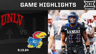 UNLV vs Kansas Game Highlights  2024 Big 12 Football [upl. by Demmahum]