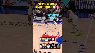 Knicks vs 76ers Game 6 ENDING was INSANE⏰️🍿 [upl. by Onitsirc]