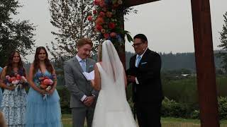 The most heartwarming wedding ceremony ever  Wedding Officiant Speech  Christian Wedding Ceremony [upl. by Bevon]