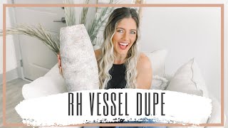 RESTORATION HARDWARE amp POTTERY BARN VESSEL DUPE  Easy Vase Flip DIY [upl. by Griseldis]