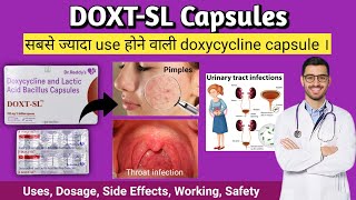 DoxtSL Capsule  DoxtSL Capsule Benefits Review  DoxtSL Capsule Use in hindi Doxycycline 100mg [upl. by Acinyt]