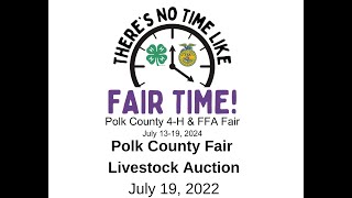 2024 Polk County Fair Livestock Auction [upl. by Niatsirt553]