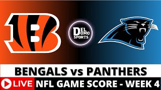 BENGALS VS PANTHERS  1ST HALF  Week 4 🏈 NFL Game Score PlaybyPlay [upl. by Wetzell]