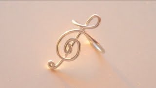 DIY Treble Clef Ring Sweetorials Audition [upl. by Anelleh]