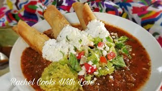 TACOS DORADOS DE CARNE MOLIDA Y PAPA Beef And Potato FlautasHomeade Salsa ❤ [upl. by Rehttam]