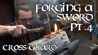 Forging a sword  part four linishing and quillons [upl. by Nilrah492]