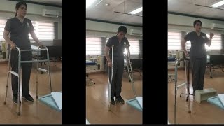 PART 3 AMBULATORY ASSISTIVE DEVICE WALKER CRUTCHES PARTS CANE  DEMO  NC II CAREGIVING [upl. by Caddric11]