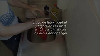 Gebruik Vivishine en latex kleding wassen en onderhouden [upl. by Vonny267]