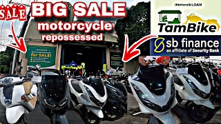 BIG SALE MOTORCYCLE REPOSSESSED SA SB FINANCE  motovlogph [upl. by Roze817]