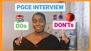 PGCE INTERVIEW PGCE INTERVIEW DOs amp DONTs 📚🍎 [upl. by Atinad83]