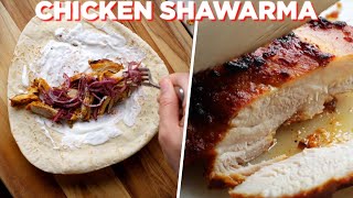 The Best Homemade Chicken Shawarma Recipe [upl. by Metabel]