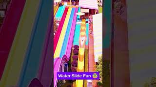 Water Slide Fun  waterslide waterparkrides familywaterpark funny fun Water Park Fun [upl. by Anse]